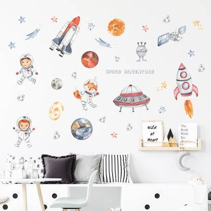 Space Theme Nursery Wall Sticker