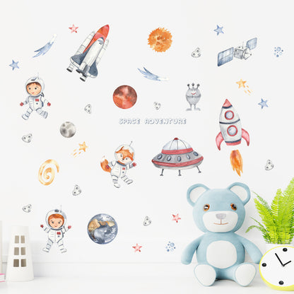 Space Theme Nursery Wall Sticker