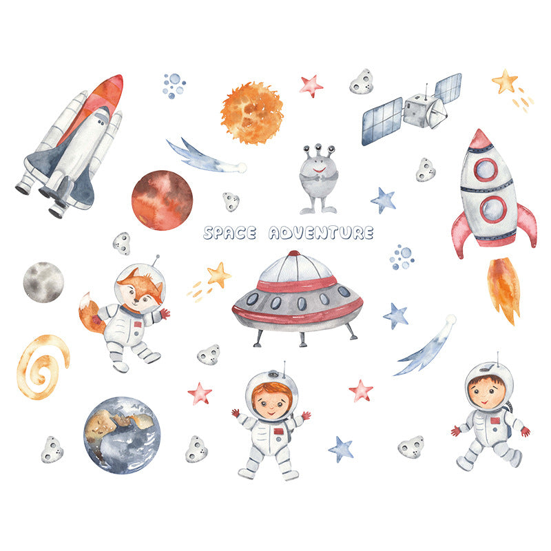 Space Theme Nursery Wall Sticker